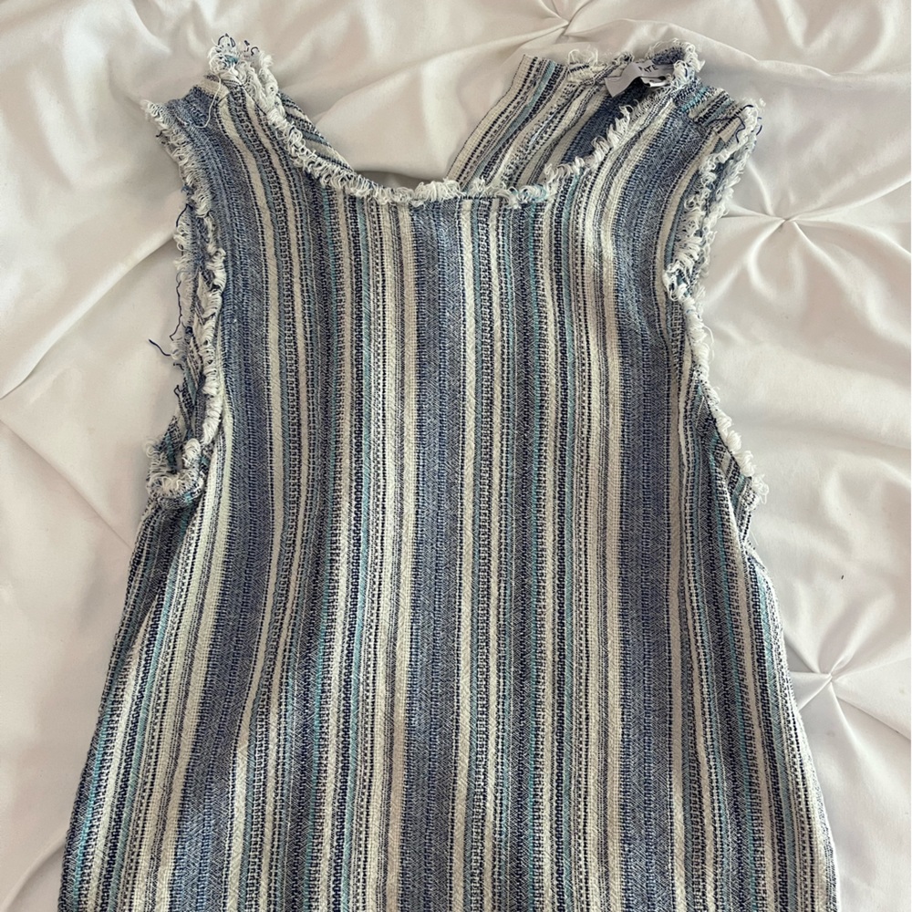 Blue Striped Tank Top